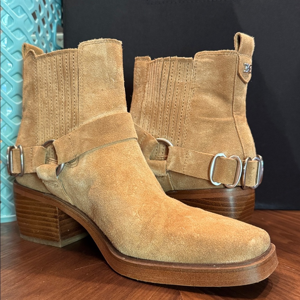 Sam Edelman Tan Suede Ankle Boots